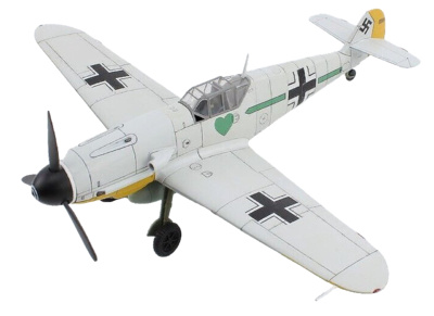 BF 109F-4, Stab/JG 54, Staraya, volado por Otto Kath, Unión Soviética, 1941, 1:48, Hobby Master