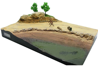 Base for diorama, "Counterattack in Malinava", North of Lithuania. July, 1944, 1:72, PMA