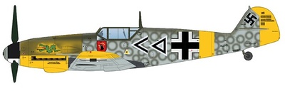 Bf 109F, Luftwaffe JG 3, Hans Von Hahn, USSR, 1942, 1:48, Hobby Master