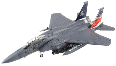 Boeing F-15SG “20 Years of Peace Carvin V” AF05-0005, 428th FS Flagship, 2017, 1:72, Hobby Master