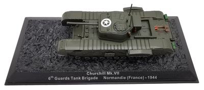 Churchil MkVII, 6th Guards Tank Brigade, Normandie (France),1:72, Altaya