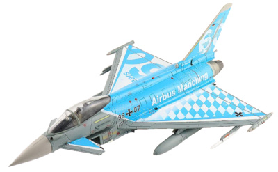 EF-2000 “60 Years Airbus Manching” 98+07, Luftwaffe, Septiembre, 2022, 1:72, Hobby Master