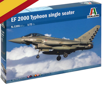 EF 2000 Typhoon monoplaza, Fuerza Aérea Española, Ala 14, Albacete, 2014, 1:72, Italeri