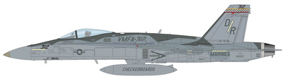 F/A-18C Hornet 165227/312, VMFA-312, MCAS Iwakuni, Yamaguchi, 2022, 1:72, Hobby Master