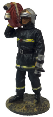 Firefighter of Paris with flame-retardant suit, France, 2003, 1:30, Del Prado