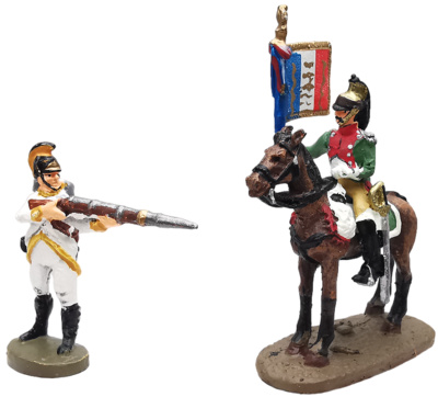 Fusilero y portaestandarte a caballo,  Batalla de Austerlitz, 1:60, Del Prado