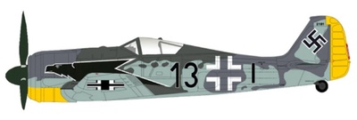 Fw 190A, Luftwaffe 8./JG 2, Black 13, Brest-Guipavas, Francia, Febrero 1943, 1:48,  Hobby Master