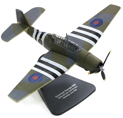 Grumman Avenger, J2490 855, Escuadrón Hawkinge, Junio, 1944, 1:72, Oxford