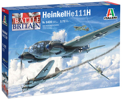 Heinkel HE111H, Bombardero Medio, Alemania, 2ª Guerra Mundial 1:72, Italeri