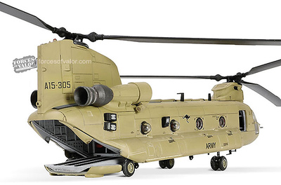 Helicóptero Boeing CH-47F Chinook, #A15-307 5th, Royal Australian Air Force, 1:72, Forces of Valor