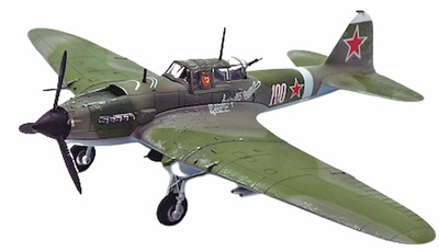Ilyushin IL-2 Sturmovic, White 100, soviet air force, 1:72, Legion