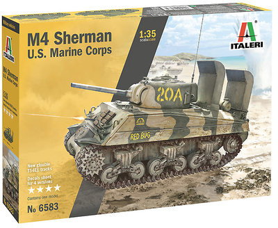 M4 Sherman, U.S. Marine Corps, 2ª Guerra Mundial, 1:35, Italeri