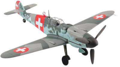Messerschmitt Bf 109 G-6 J-704, 7 Fliegerkompanie, Fuerza Aérea Suiza, 1944, 1:48, Hobby Master