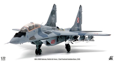 Mig 29UB Fulcrum, Polish Air Force, 22nd Tactical Aviation Base, May, 2015, 1:72, JC Wings