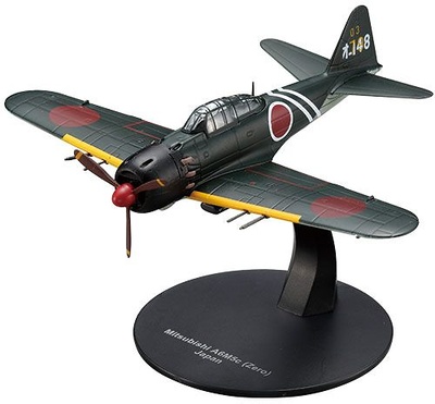 DeAgostini WW2 Aircraft Vol 11 Fighter 1/72 Mitsubishi A6M2b Zero Model 21 Japan 