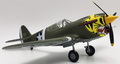  P-40E Warhawk, Aleutian Tigers, USAAF, 1:48, Franklin Mint