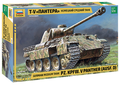 Panther Ausf.D, Tanque medio alemán, 1:35, Zvezda