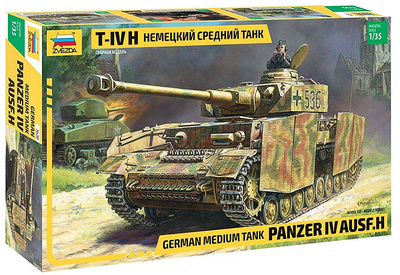 Panzer IV Ausf.H, Tanque medio alemán, 1:35, Zvezda