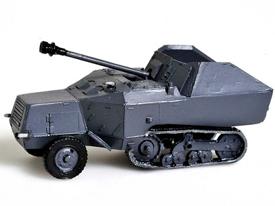 Panzerjager 7.5cm,  Somua MCG, 1:72, Wespe Models