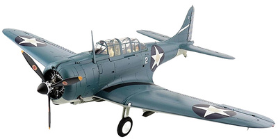 SBD-2 Dauntless US Navy "Battle of Midway" flown by Richard Fleming and Eugene Card,, 1:32, Hobby Master