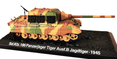 Sd.Kfz. 186 Panzerjager Tiger Ausf.B Jagdtiger, WWII, 1945, 1:72, Panzerkampf