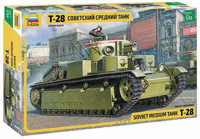 Soviet medium tank T-28, 1:35, Zvezda