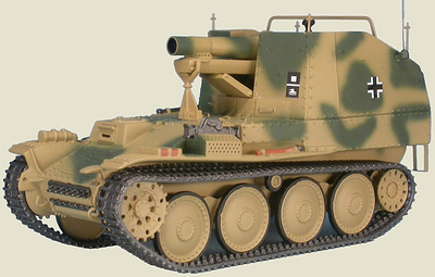 Sturmpanzer 38(t) Assault Gun Grille 38(t) Ausf.M Sd.Kfz.138/1, Hungria, 1945, 1:48, Gasoline