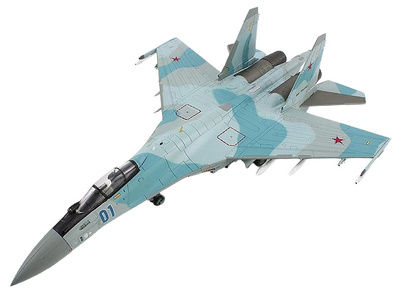 Su-35S Flanker-E, Agresores "Blue 01", Base de Privolzhsky, FFAA Rusas, 2022, 1:72, Hobby Master