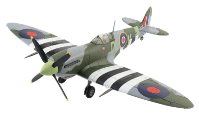 Supermarine Spitfire Mk IX RAF 485º Escuadrón, ML407, Johnnie Houlton, Francia, Septiembre1944, 1:48, Hobby Master