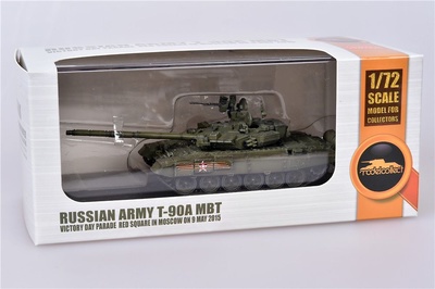 T-90A MBT, Victory Day Parade in Moscow Red Square, May 9, 2015, 1:72, Modelcollect