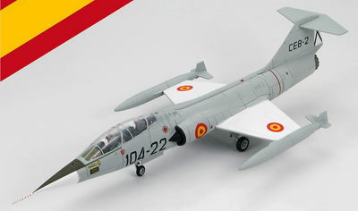 TF-104G Starfighter, #104-22, Ejército del Aire,  Spain, 1965-1972, 1:72, Hobby Master