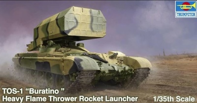 TOS-1 Multiple Rocket Launcher Mod. 1989, Rusia, 1:35, Trumpeter