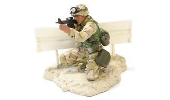 U.S. Marine 4th ID, PFC Miller, Baghdad 2003, 1:32, Forces of Valor 