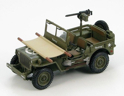 US Willys Jeep "Short Stop", 88th Infantry Div., 351 Infantry Regt., ItaIy 1944, 1:48, Hobby Master