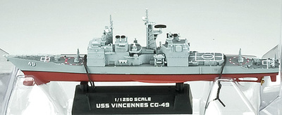 USS Vincennes CG-49, 1:1250, Easy Model