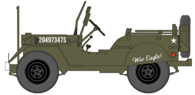 Willys Jeep, US Army, General George Patton, 1945, 1:72, Hobby Master